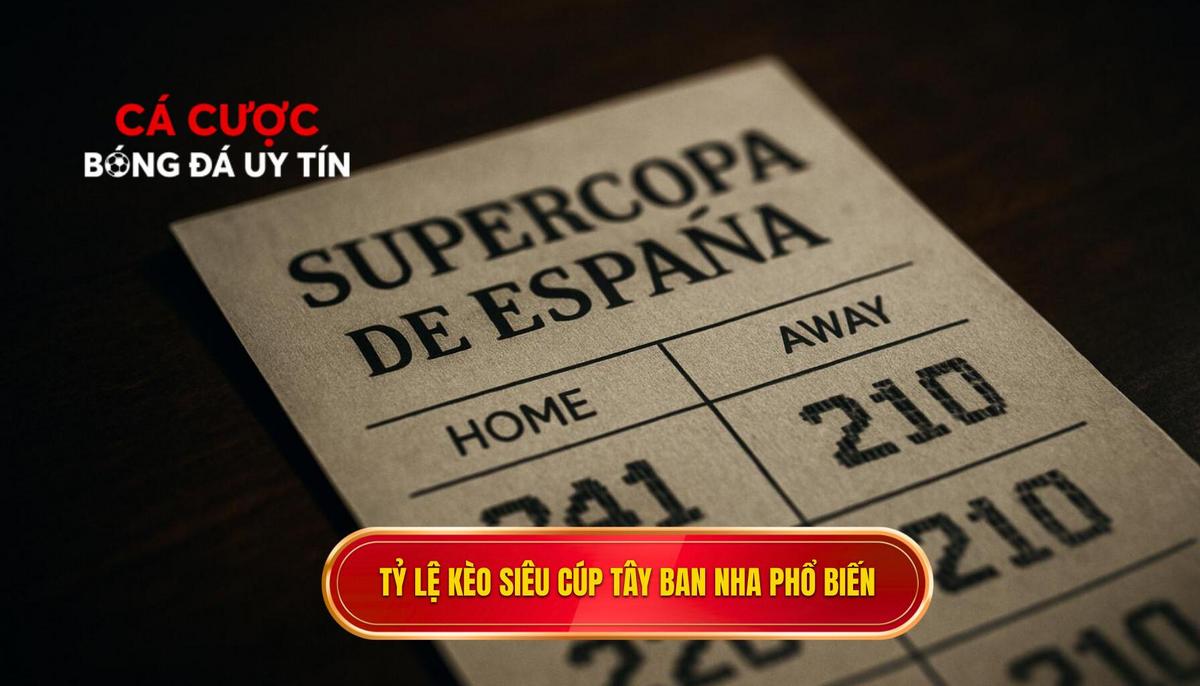 Các loại hình tỷ lệ kèo siêu cúp Tây Ban Nha phổ biến nhất