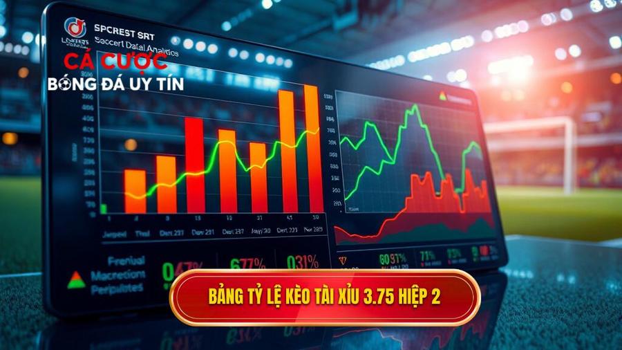 Bảng phân tích tỷ lệ thắng thua kèo tài xỉu 3.75 hiệp 2