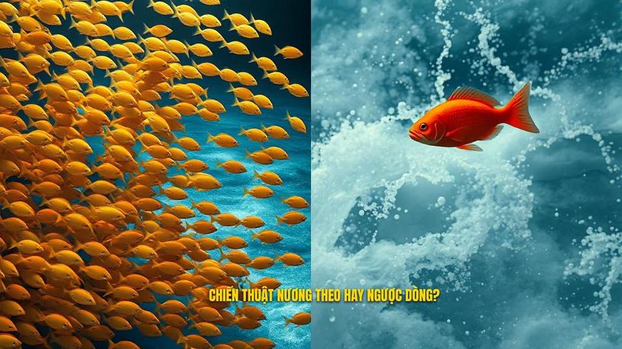 Chiến thuật "Nương theo dòng nước" hay "Ngược dòng đám đông"?
