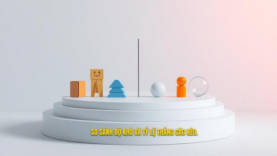 Bảng so sánh các loại kèo dựa trên độ khó và tỷ lệ thắng